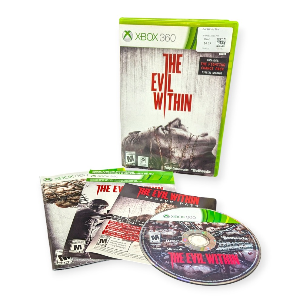 The Evil Within Xbox 360 Bethesda Tango Gameworks Horror Game CIB